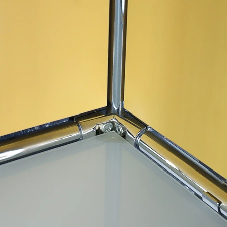 Złącze dwuramienne z półką Ø25 chrom TR580-0-CHR