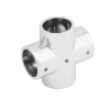 Narożnik czterokierunkowy Ø25 chrom AC985-0-CHR