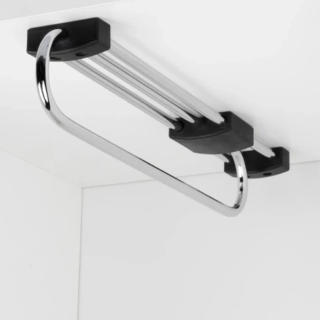 Wieszak wysuwany 33cm na ubrania do szafy chrom AC221-U-CHR