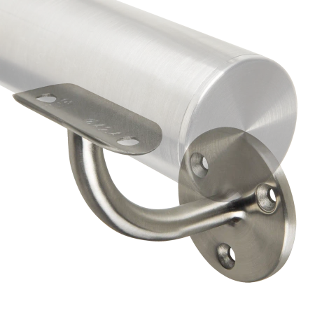 Uchwyt boczny poręczy odlew Ø42.4 mocowanie Ø60 75x50 stal nierdzewna Prevent PR722-0-INX