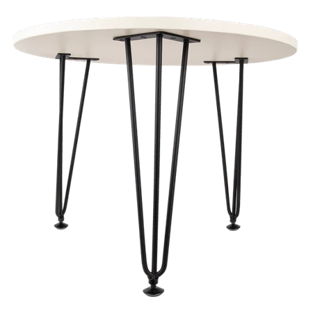 Nóżka meblowa 44cm stalowa regulowana potrójna loft czarna AC289-F-CZA