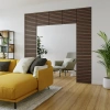 Panele akustyczne dekoracyjne ścienne lamele 50x50cm orzech (4 sztuki) PA002-050-050-ORZ