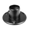 Końcówka rozeta wysoka mocująca drążek słupek Ø32 czarna AC610-A-CZA stal