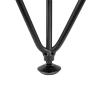 Nóżka meblowa 14cm stalowa regulowana potrójna loft czarna AC289-D-CZA