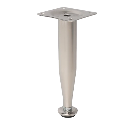 Nóżka meblowa 15cm regulowana stalowa stożkowa satynowa AC270-D-SAT