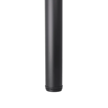 Noga meblowa 71cm stalowa regulowana górne mocowanie czarna okrągła AC282-ZA-710-CZA