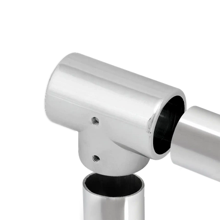 Łącznik trzykierunkowy Ø25 chrom AC983-0-CHR
