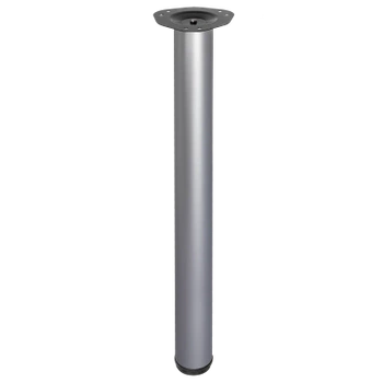 Noga meblowa 71cm stalowa regulowana górne mocowanie ALU okrągła AC282-ZA-710-ALU