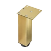 Nóżka meblowa 15cm aluminiowa regulowana złota kwadratowa AC253-B-ZLO