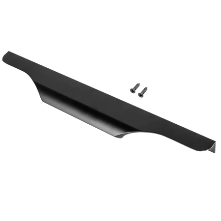 Uchwyt meblowy krawędziowy 28cm czarny AU627-0-256-CZA