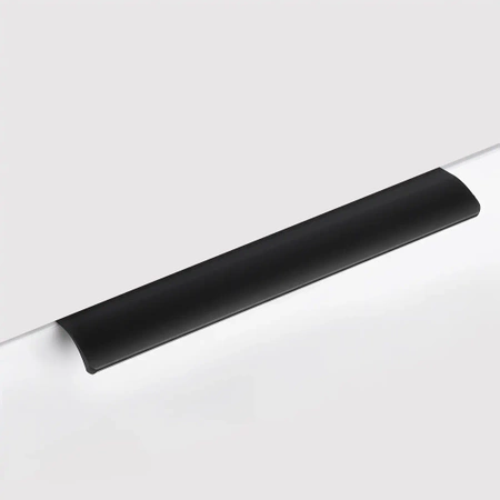Uchwyt meblowy krawędziowy15cm czarny AU628-0-128-CZA