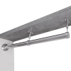 Uchwyt dystansowy Ø25 przelotowy  regulowany chrom AC936-0-CHR