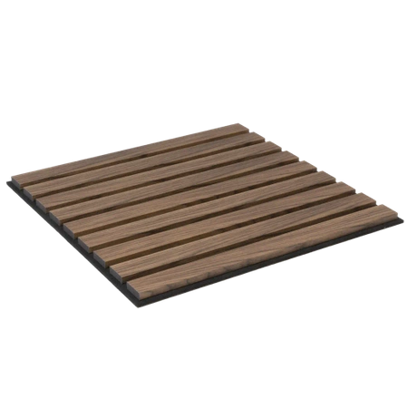 Panele akustyczne dekoracyjne ścienne lamele 50x50cm orzech (4 sztuki) PA002-050-050-ORZ