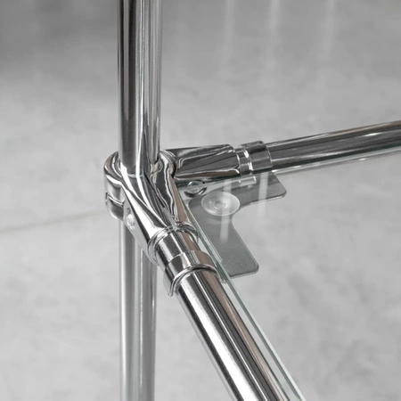 Złącze dwuramienne drążka Ø25 chrom TR561-0-CHR