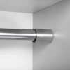 Drążek meblowy okrągły 25mm zestaw z mocowaniami "harfa", L=150 cm, chrom AC500-510-H-150-CHR