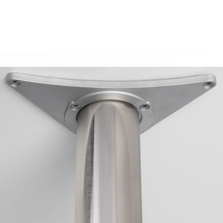 Noga meblowa 71cm stalowa regulowana odlew górne mocowanie INOX okrągła AC282-D-710-INX