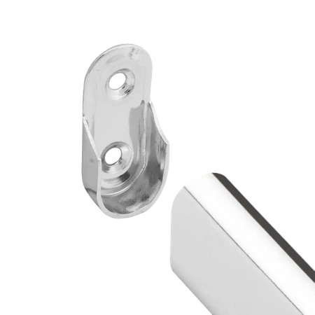 Końcówka boczna do drążka owalnego 30x15 chrom AC903-B-CHR