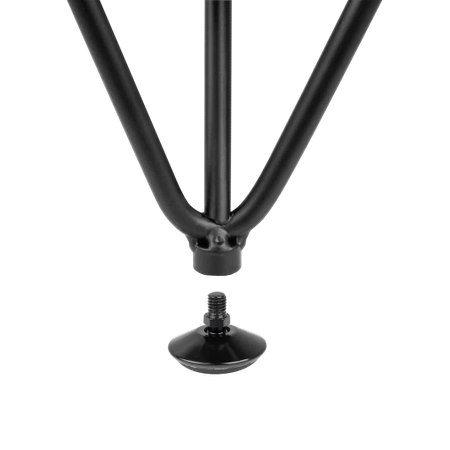 Nóżka meblowa 14cm stalowa regulowana potrójna loft czarna AC289-D-CZA