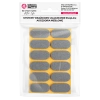 Podkładki filcowe samoprzylepne szare owalne 20x44 12szt PREMIUM PF001-2-020-044-SZA
