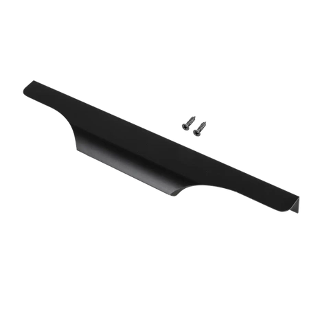 Uchwyt meblowy krawędziowy 25cm czarny AU627-0-224-CZA
