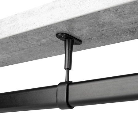 Drążek meblowy owalny 30x15 Gr. 0,7 L-150 czarny AC902-A-150-CZA