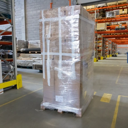 Folia Stretch maszynowa rozciągliwość 150% grubość 23mik 500mm, 7,4kg/ 9kg transparentna FM-50-TRA