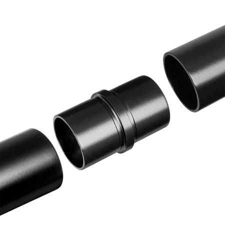 Łącznik poręczy balustrady Ø42.4 stal nierdzewna Prevent czarny PR725-0-CZA
