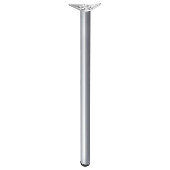 Noga meblowa 110cm stalowa regulowana odlew górne mocowanie kolor aluminium okrągła AC282-F-1100-ALU