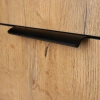 Uchwyt meblowy krawędziowy15cm czarny AU628-0-128-CZA