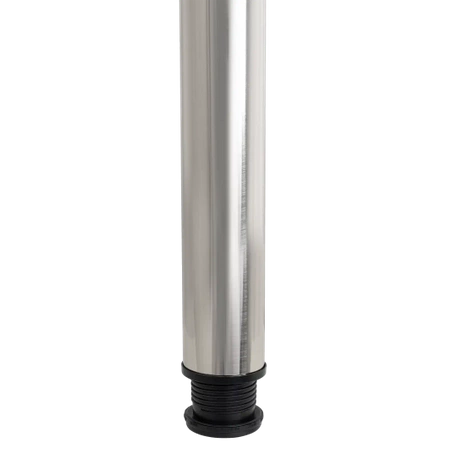 Noga meblowa 71cm stalowa regulowana odlew górne mocowanie INOX okrągła AC282-D-710-INX