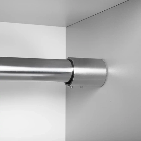 Drążek meblowy okrągły 25mm zestaw z mocowaniami "harfa", L=150 cm, chrom AC500-510-H-150-CHR