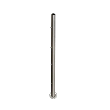 Słupek balustrady stal nierdzewna podwyższony 98cm 4 śruby PR704-0-098-INX