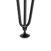 Nóżka meblowa 44cm stalowa regulowana potrójna loft czarna AC289-F-CZA