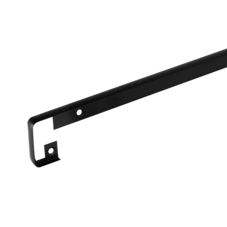Listwa meblowa 38mm szczelinowa czarna AL008-S-038-A-CZA