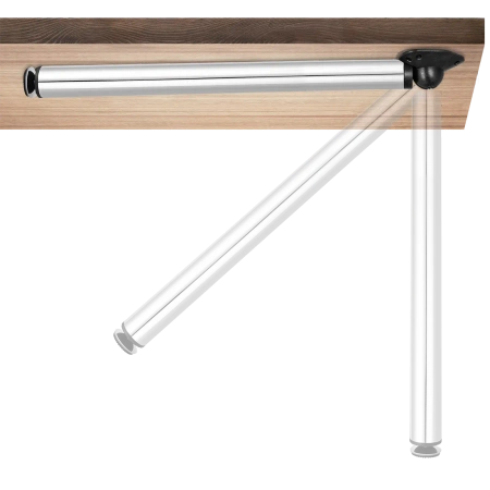 Noga meblowa stołowa składana 71,5cm stalowa chrom okrągła AC262-A-710-CHR