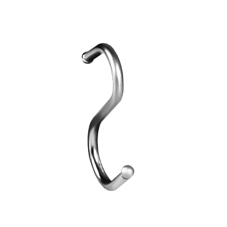 Wieszak haczyk z kulką chrom na drążek 25mm AC506-A-CHR