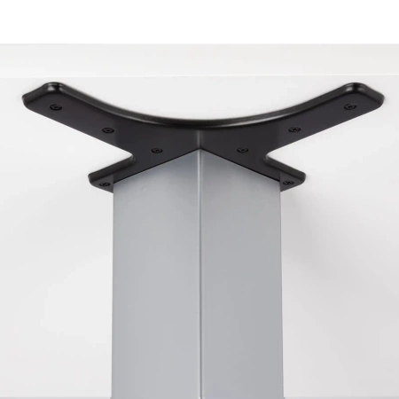 Noga meblowa gruba stołowa kwadratowa 60x60 82cm górne mocowanie aluminium AC282-P-820-ALU