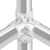 Narożnik czterokierunkowy Ø25 chrom AC986-0-CHR