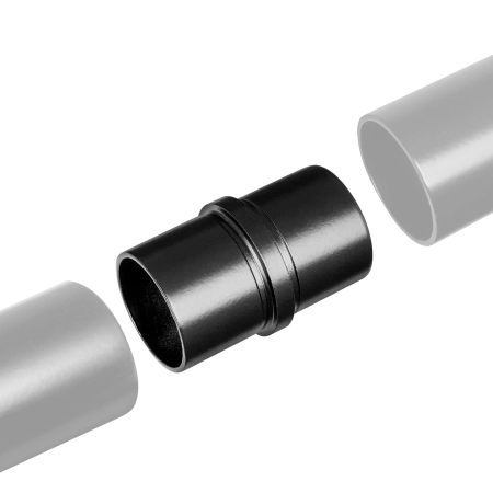 Łącznik poręczy balustrady Ø42.4 stal nierdzewna Prevent czarny PR725-0-CZA