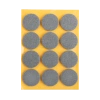 Podkładki filcowe samoprzylepne szare okrągłe Ø28mm 12szt PREMIUM PF001-0-028-SZA