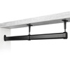 Końcówka boczna do rury owalnej 30x15 czarna AC903-B-CZA