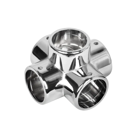 Narożnik pięciokierunkowy Ø25 chrom AC987-0-CHR