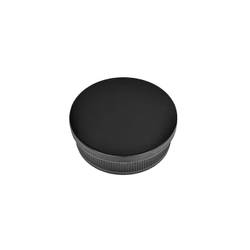 Zaślepka płaska poręczy balustrady  Ø42.4 H=4 stal nierdzewna Prevent czarny PR738-0-CZA