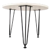 Nóżka meblowa 44cm stalowa regulowana potrójna loft czarna AC289-F-CZA