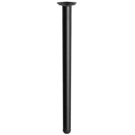 Noga meblowa 110cm stalowa regulowana górne mocowanie czarna AC282-C-1100-CZA
