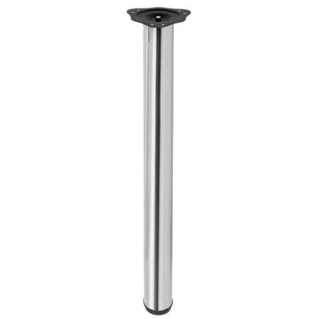 Noga meblowa 82cm stalowa regulowana górne mocowanie chrom okrągła AC282-B-820-CHR