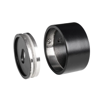 Mocowanie poręczy balustrady Ø42.4 H=25 stal nierdzewna Prevent czarny PR736-0-CZA