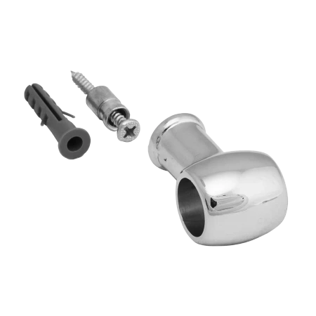 Uchwyt dystansowy przelotowy retro z wkrętem do drążka Ø16 chrom AC306-R-CHR