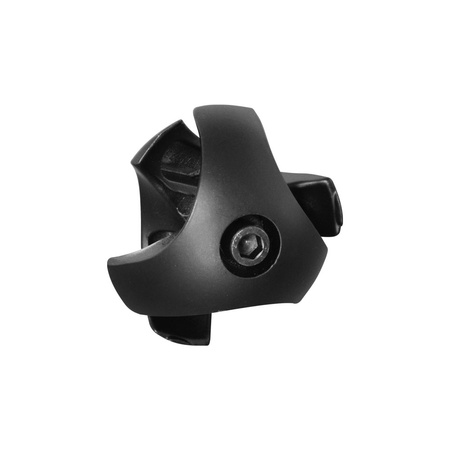 Złącze trzykierunkowe prawe Ø25 czarne TR502-P-CZA