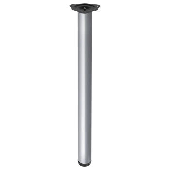 Noga meblowa 82cm stalowa regulowana górne mocowanie kolor ALU okrągła AC282-B-820-ALU